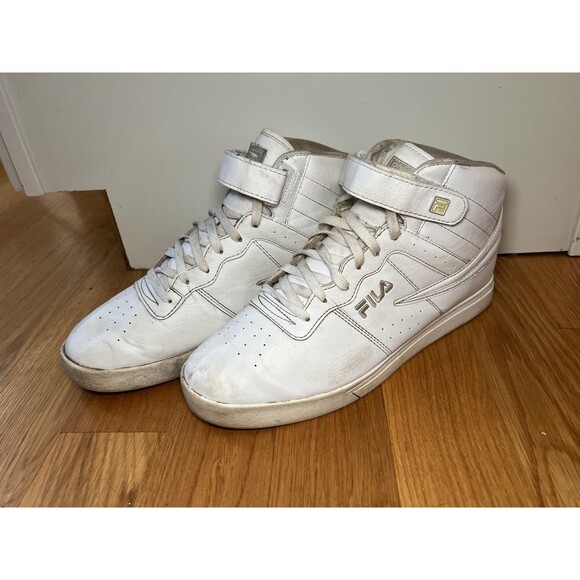 Fila Shoes Mens Size 12 High Top Strap Basketball 1SC60526-103 Sneakers Classic - Picture 1 of 10